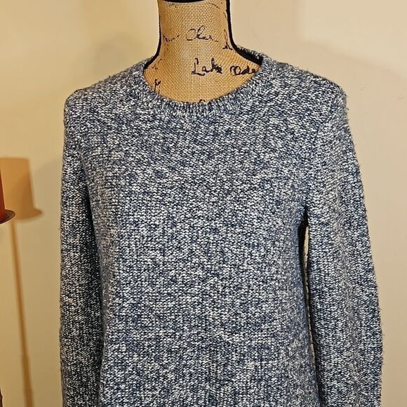 J Jill marbled gray and white oversized sweater size XS - Picture 2 of 10